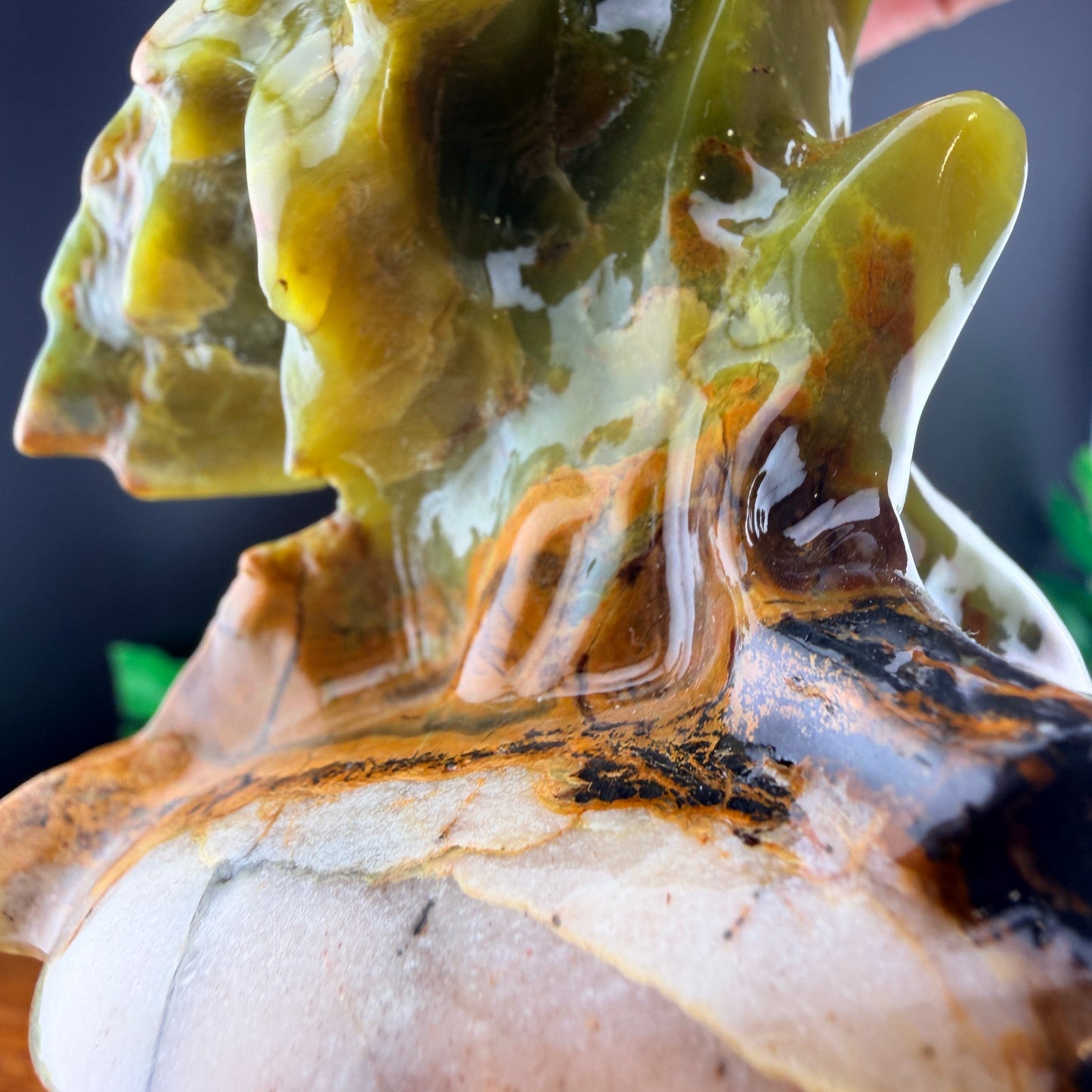 Mixed Jade Eagle Carving