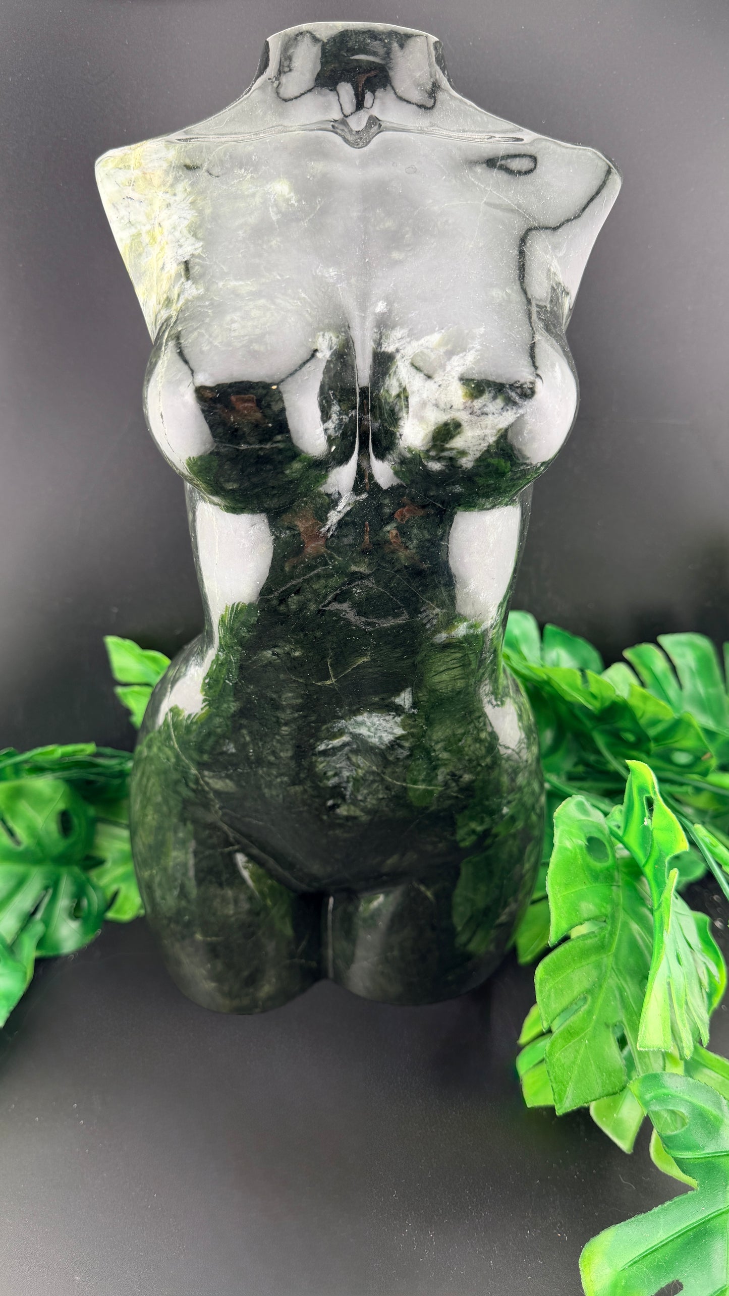 XL 13 inch Green Jade Goddess Body