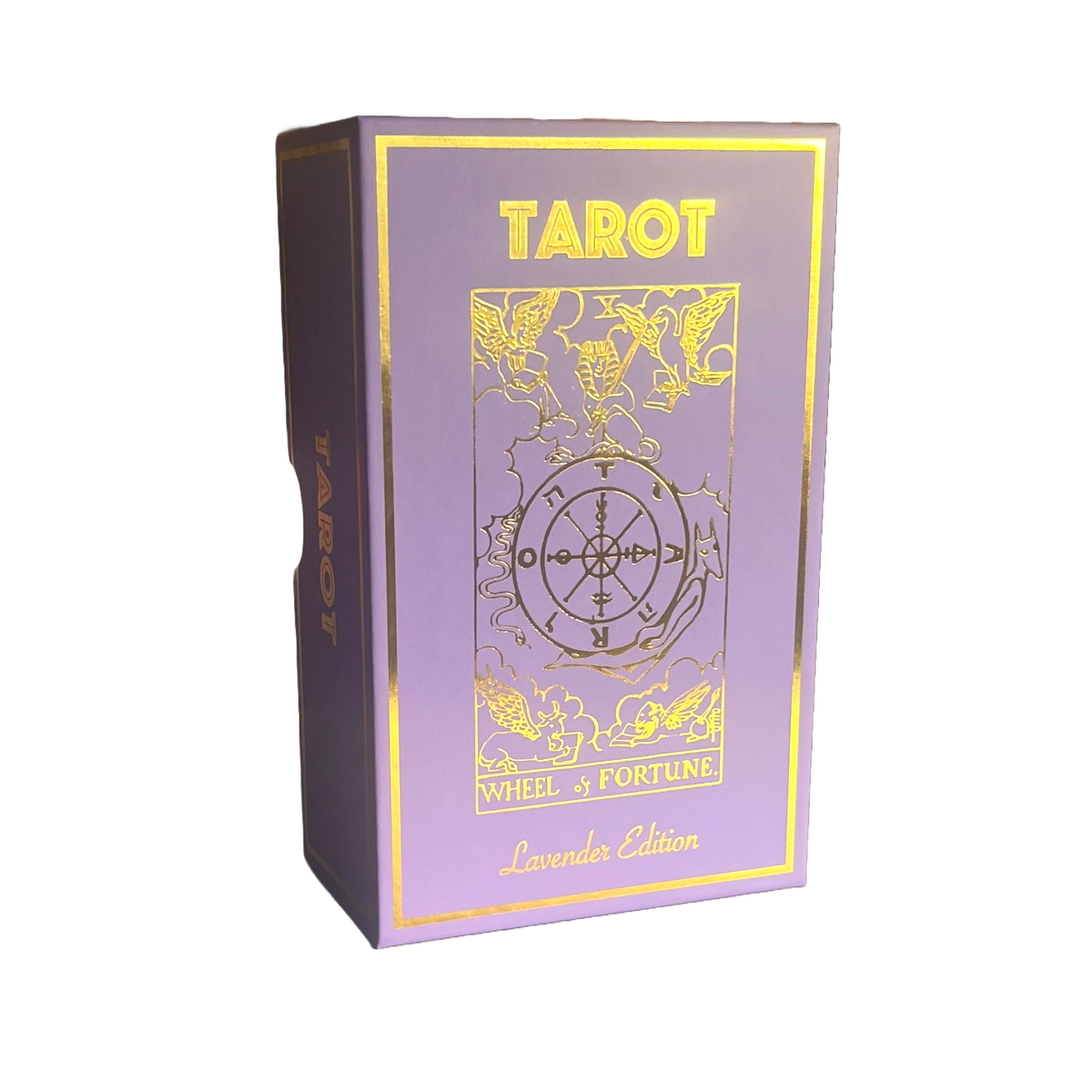 Lavender Gold Foil Tarot & Guide, Classic Tarot Design