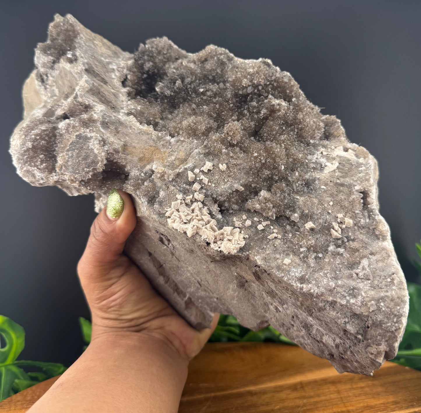 Dolomite on Quartz in Matrix