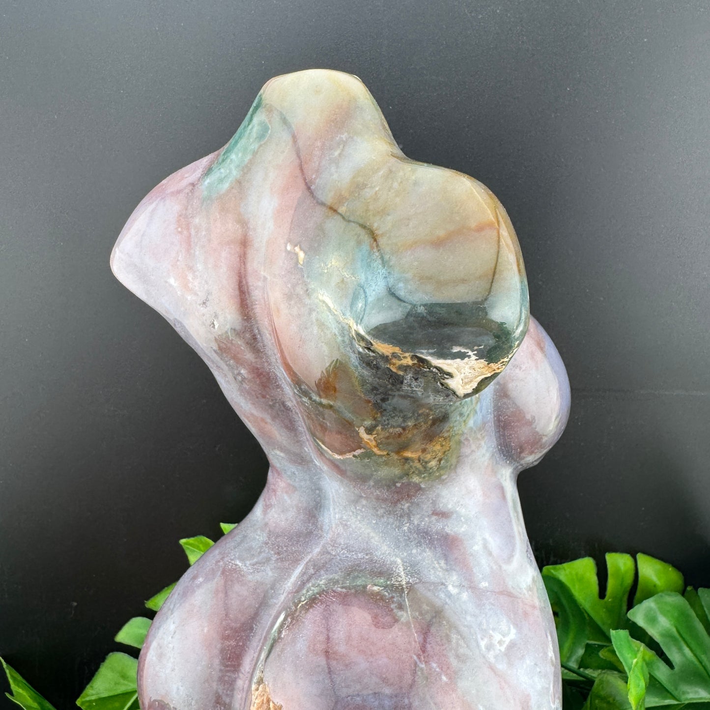 Ocean Jasper Goddess Body Statue