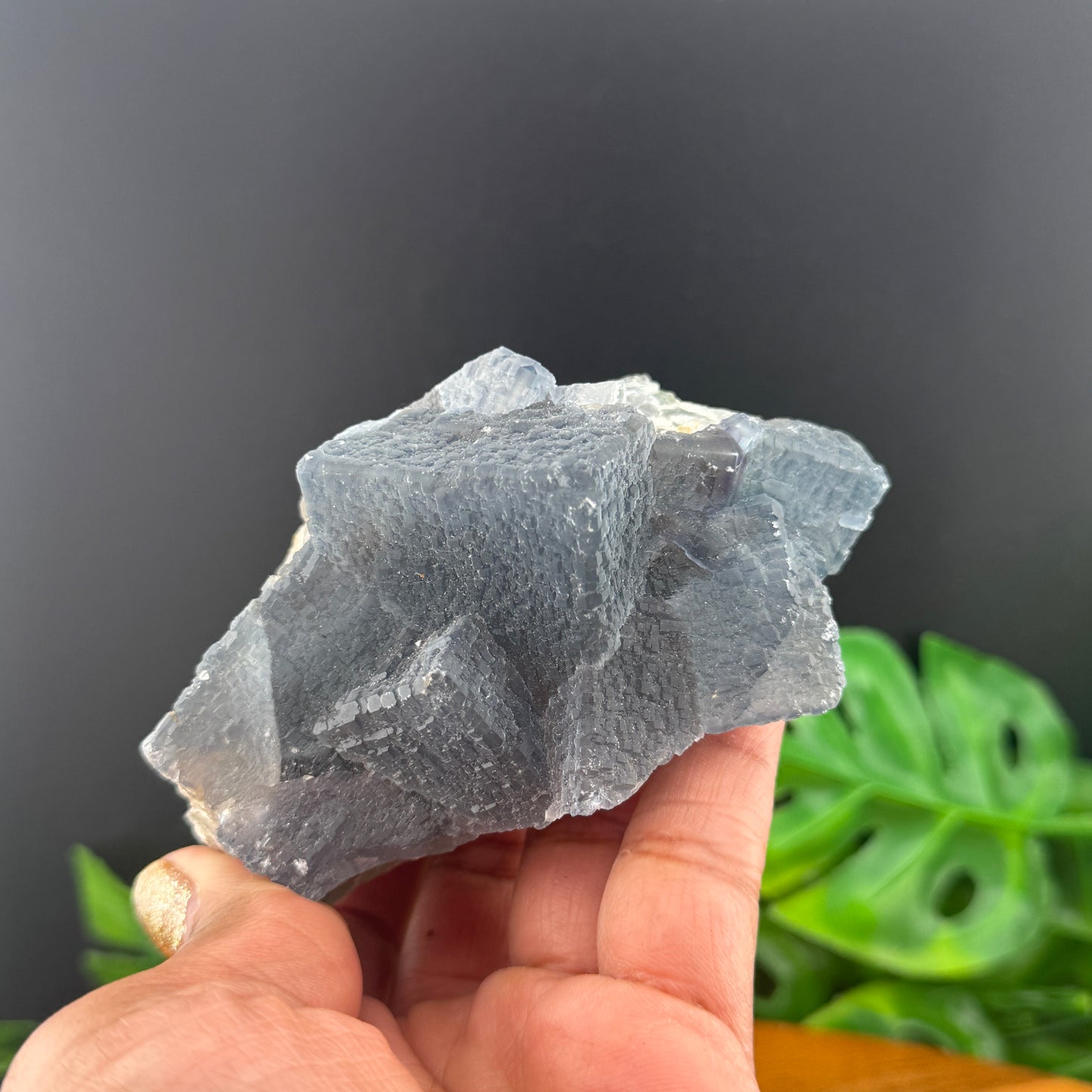 Blue QR Code Fluorite