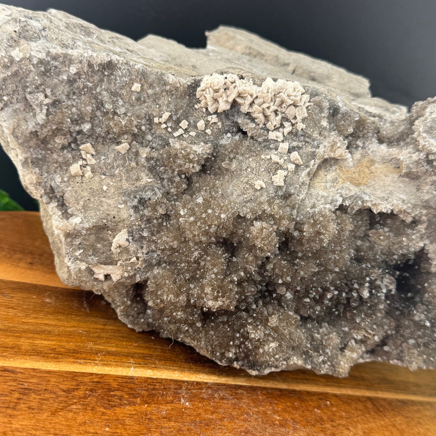 Dolomite on Quartz in Matrix