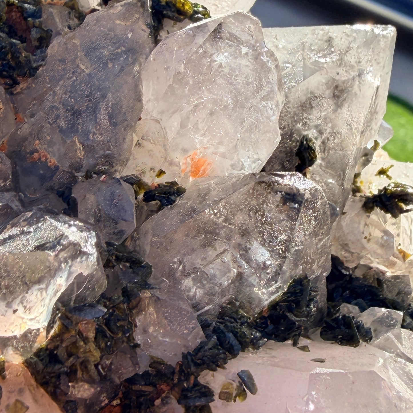 XL Chlorite in Quartz with Epidote Raw Specimen