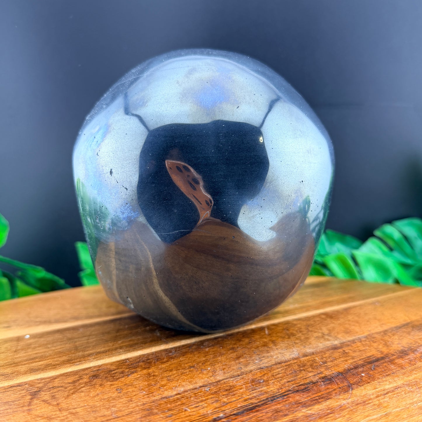 XL 7 inch Hematite Skull