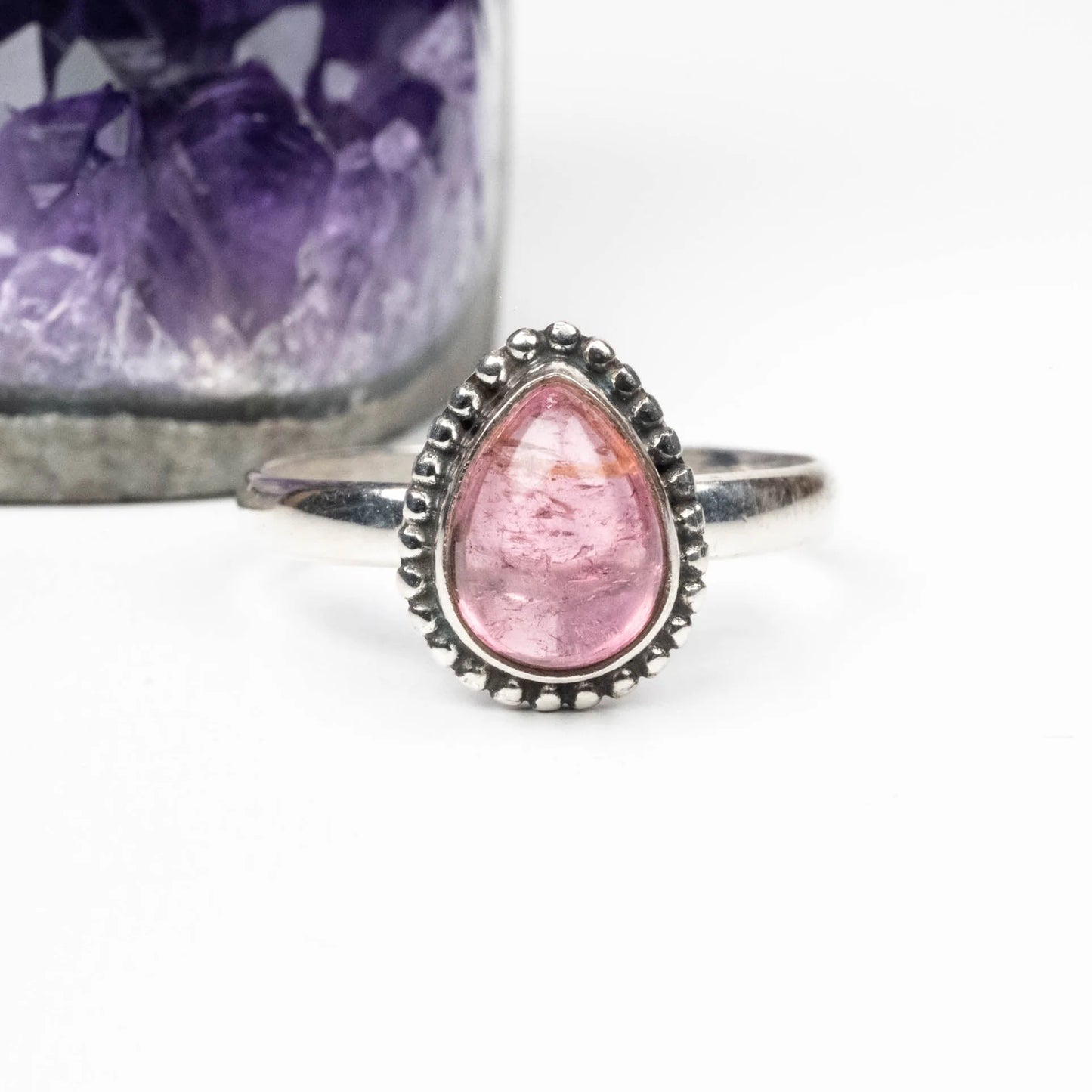 Pink Tourmaline Ring Sz 11
