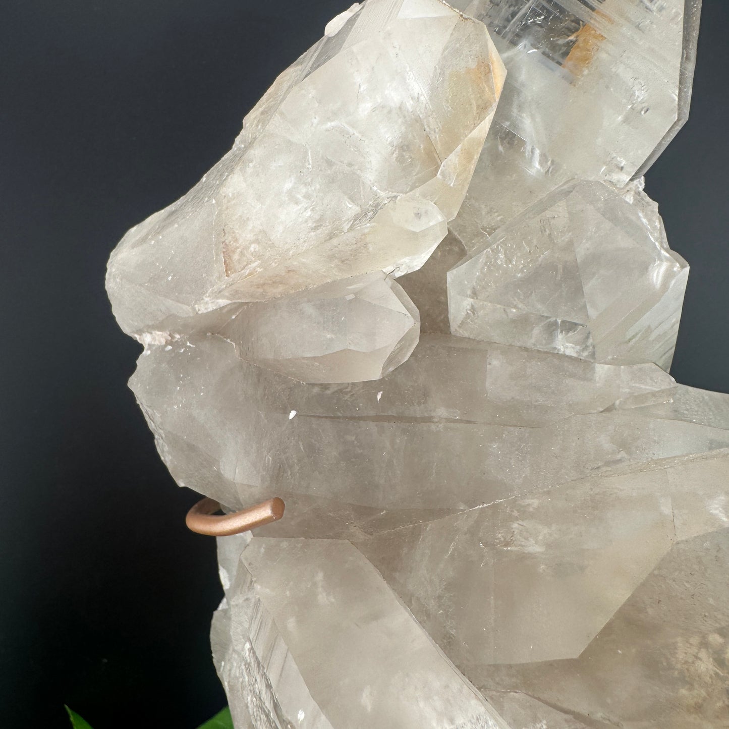 Beautiful Smoky Lemurian On Stand