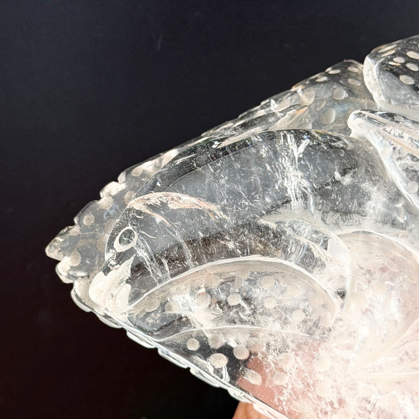 Clear Quartz Starfish & Dolphin Seascape