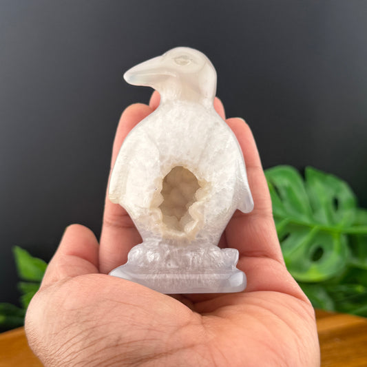 Botyrodial Druzy Agate Penguin