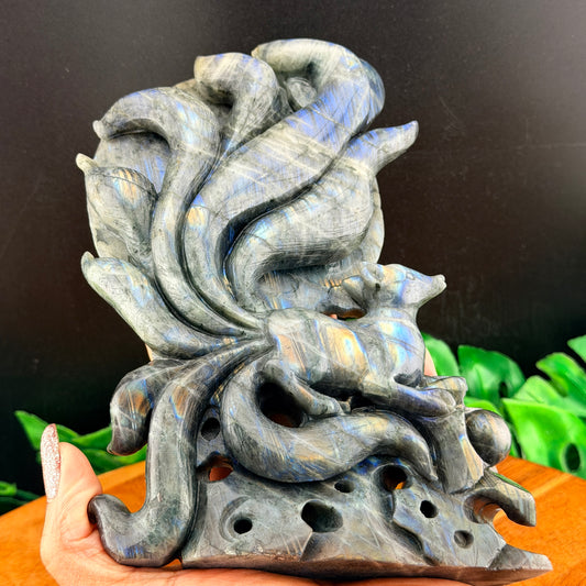 Labradorite Nine Tailed Fox
