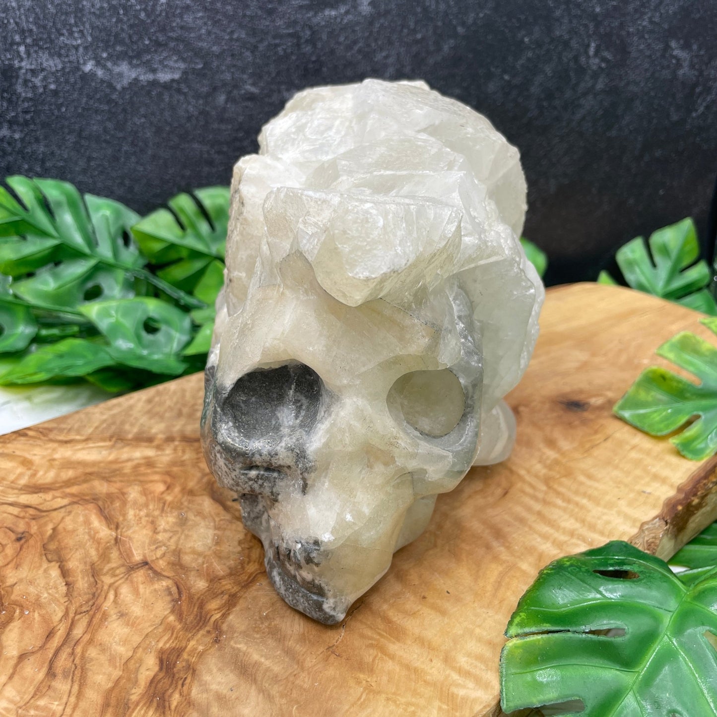 6 lb Pyrite and Calcite Quirky Skull - Sage & Magic