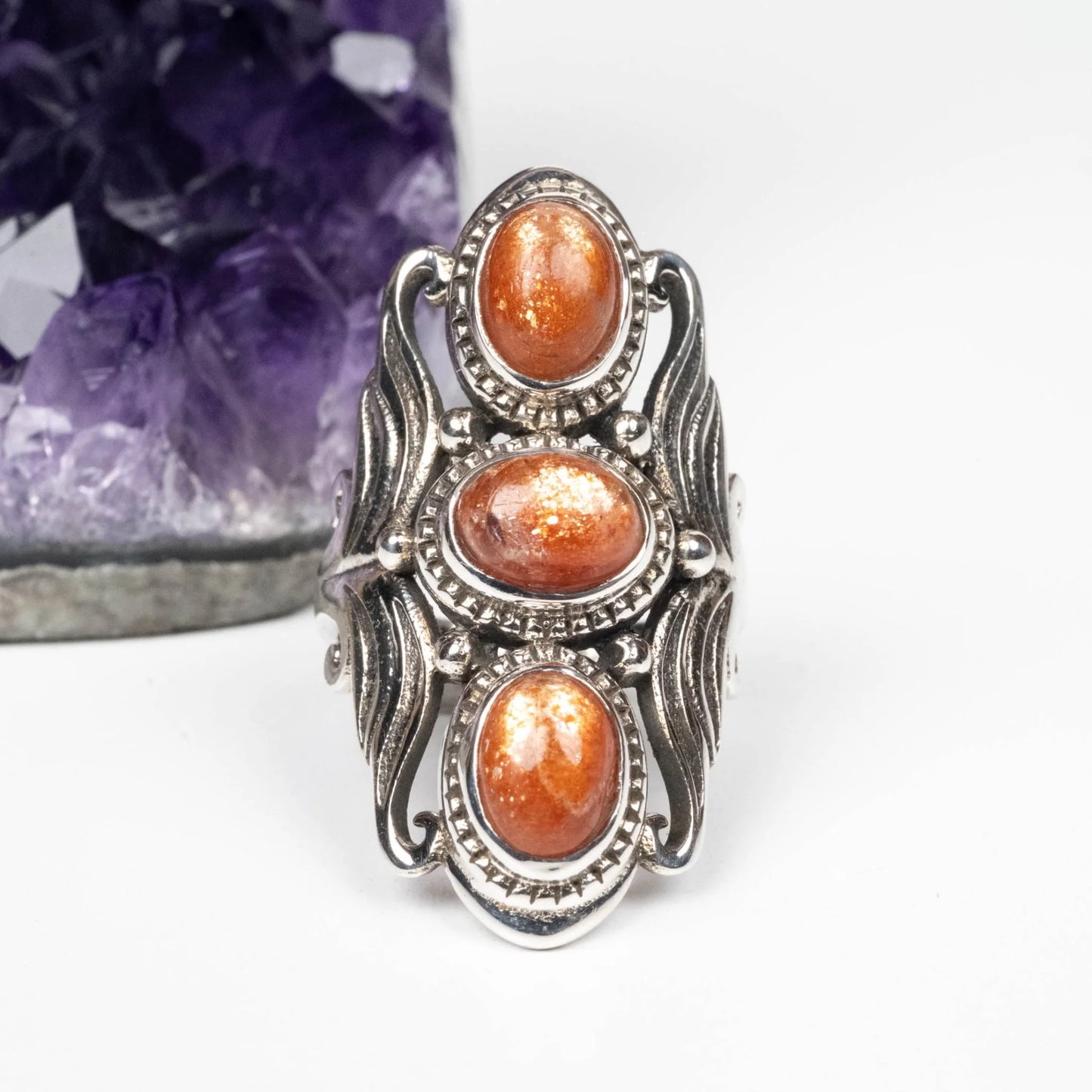 Sunstone Ring Sz 5