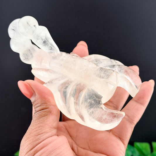 Clear Quartz Scorpion