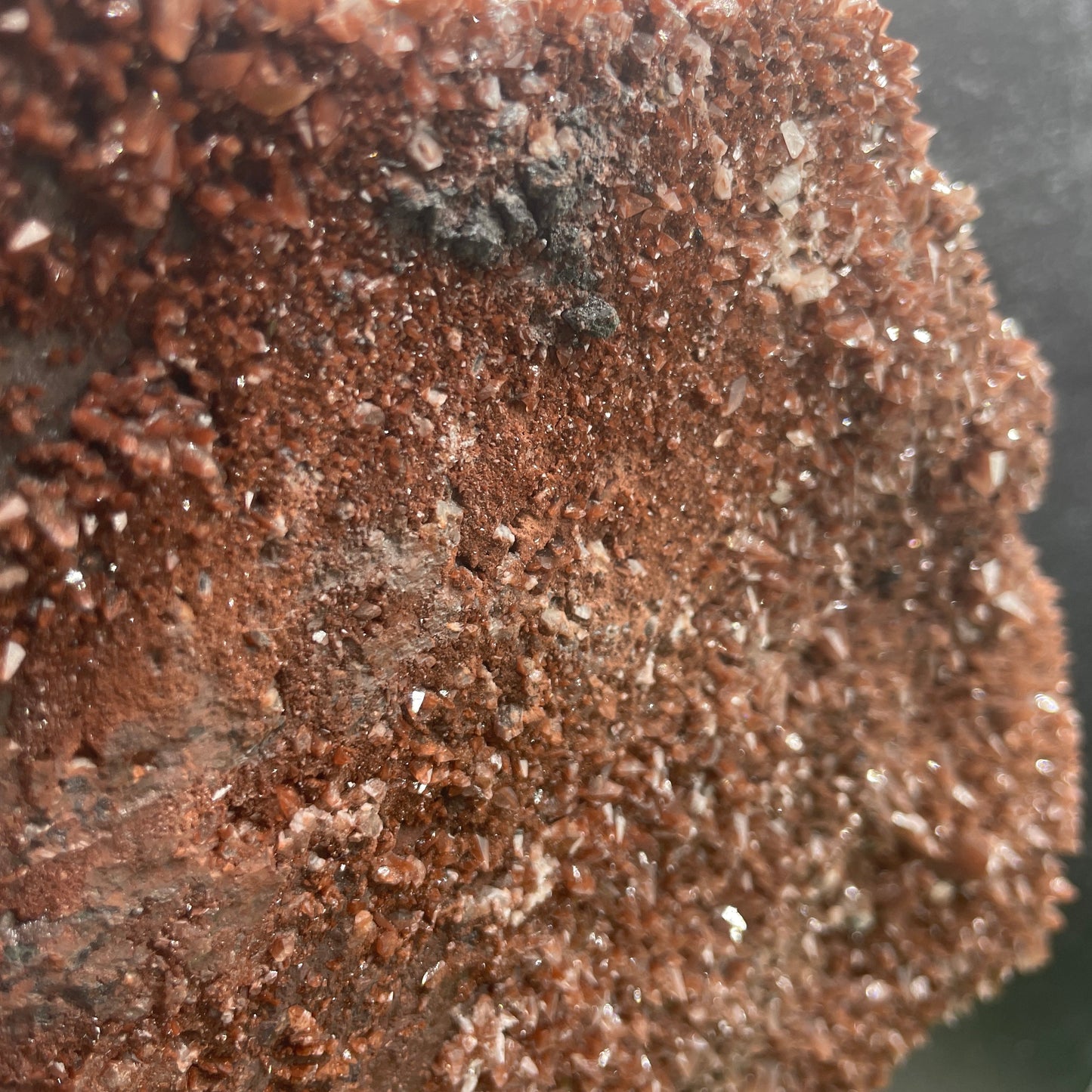 Red Dogtooth Calcite Specimen