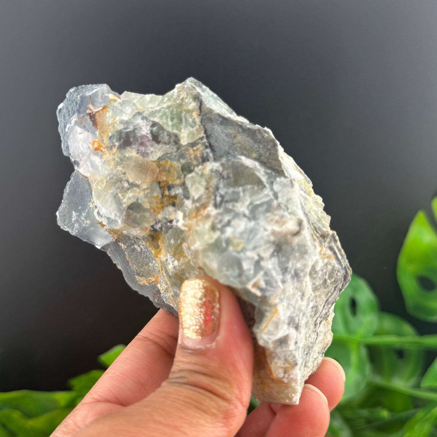 Blue QR Code Fluorite