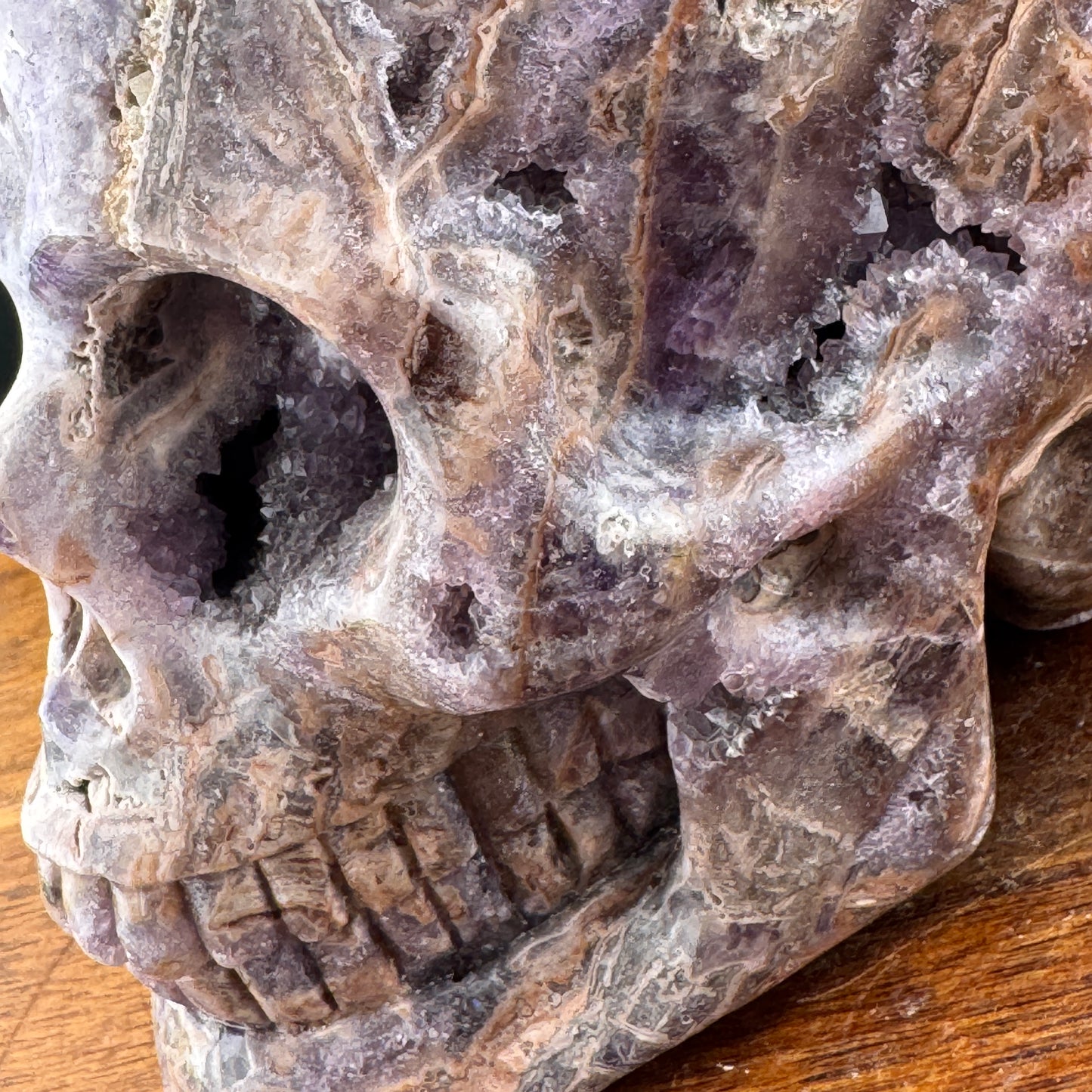 Druzy Amethyst Skull