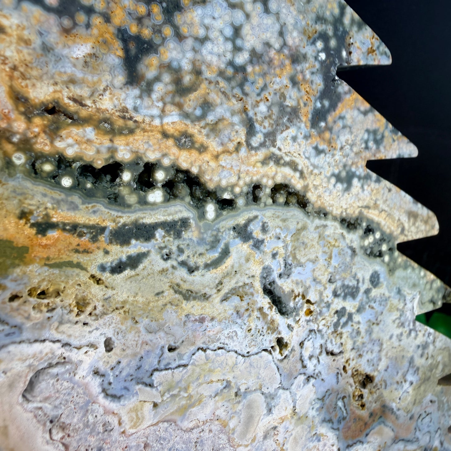 Orbicular Druzy Ocean Jasper Christmas Tree