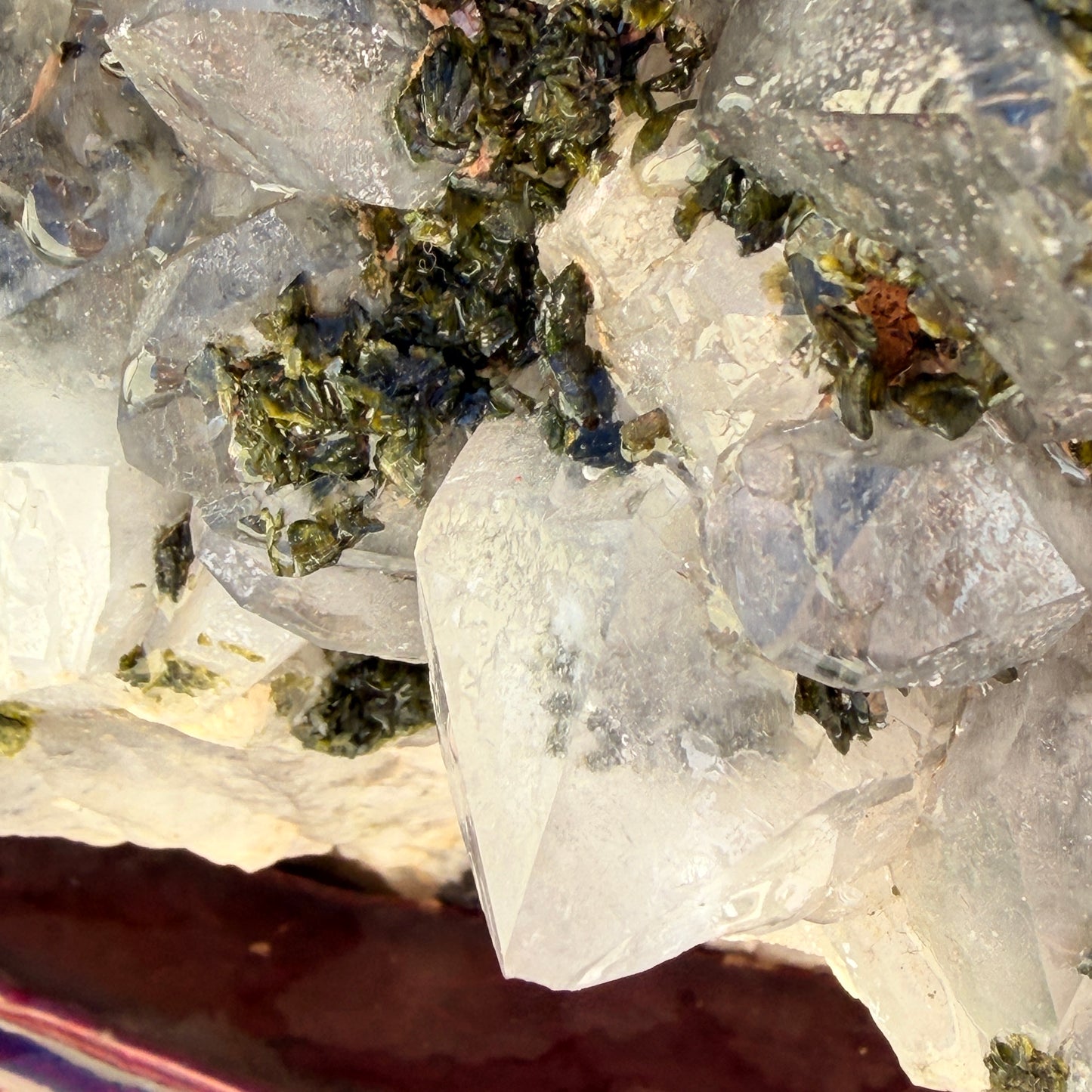 XL Chlorite in Quartz with Epidote Raw Specimen