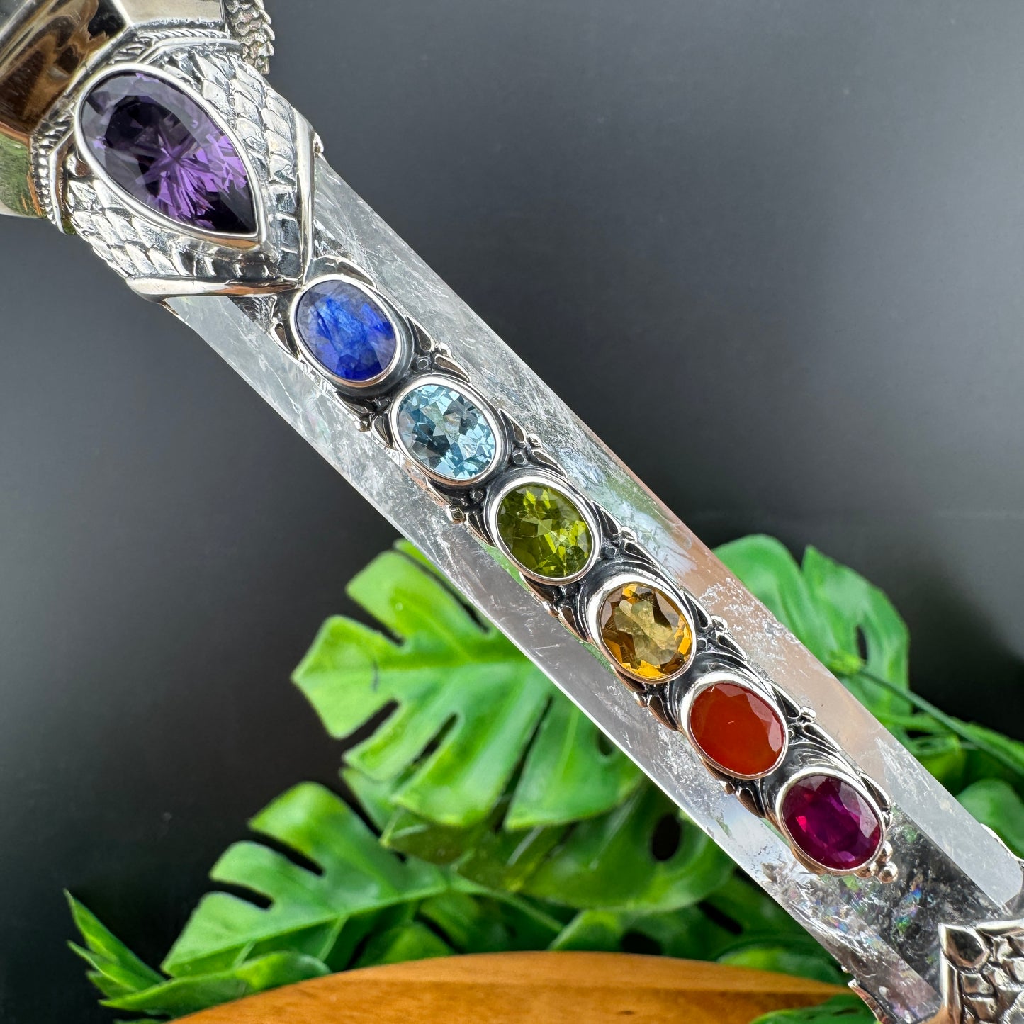 Gotland Clear Quartz and Chakra Guiding Rod