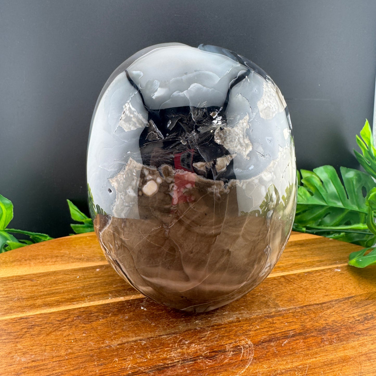 XL Botryoidal Volcano Agate Skull
