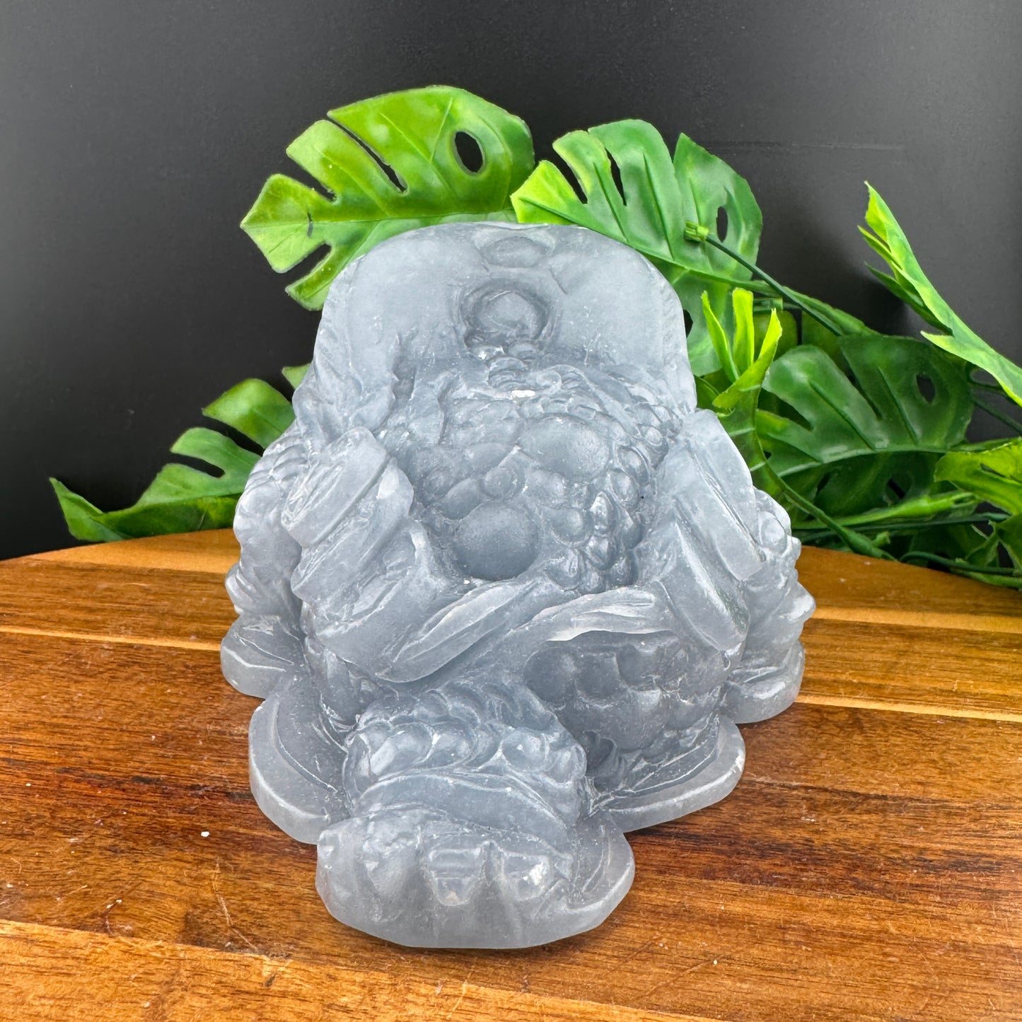 XL Angelite Money Toad