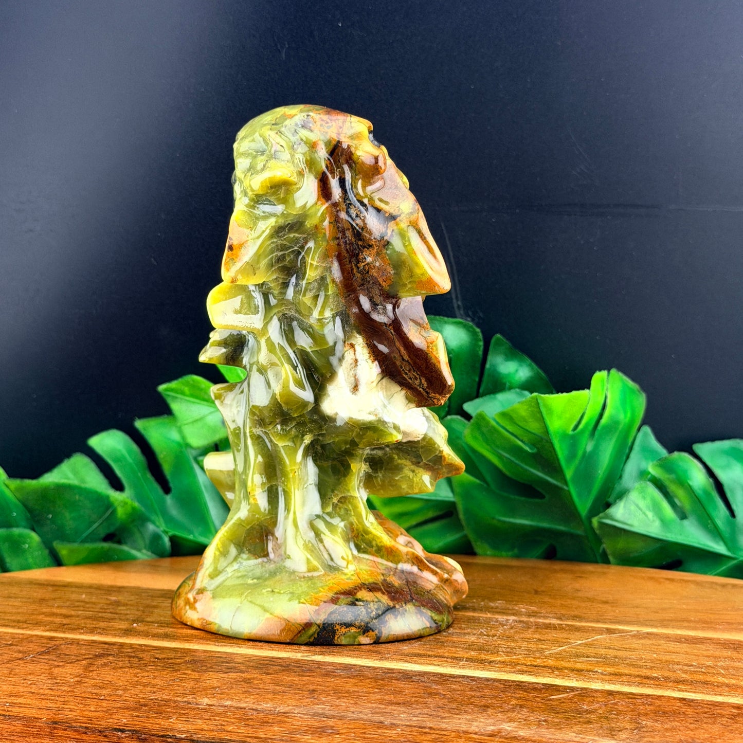 Mixed Jade Eagle Carving
