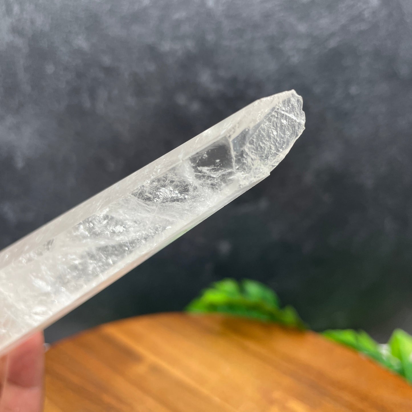 XL Clear Quartz Wand with Stand