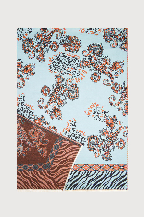 Animal Paisley Reversible Scarf