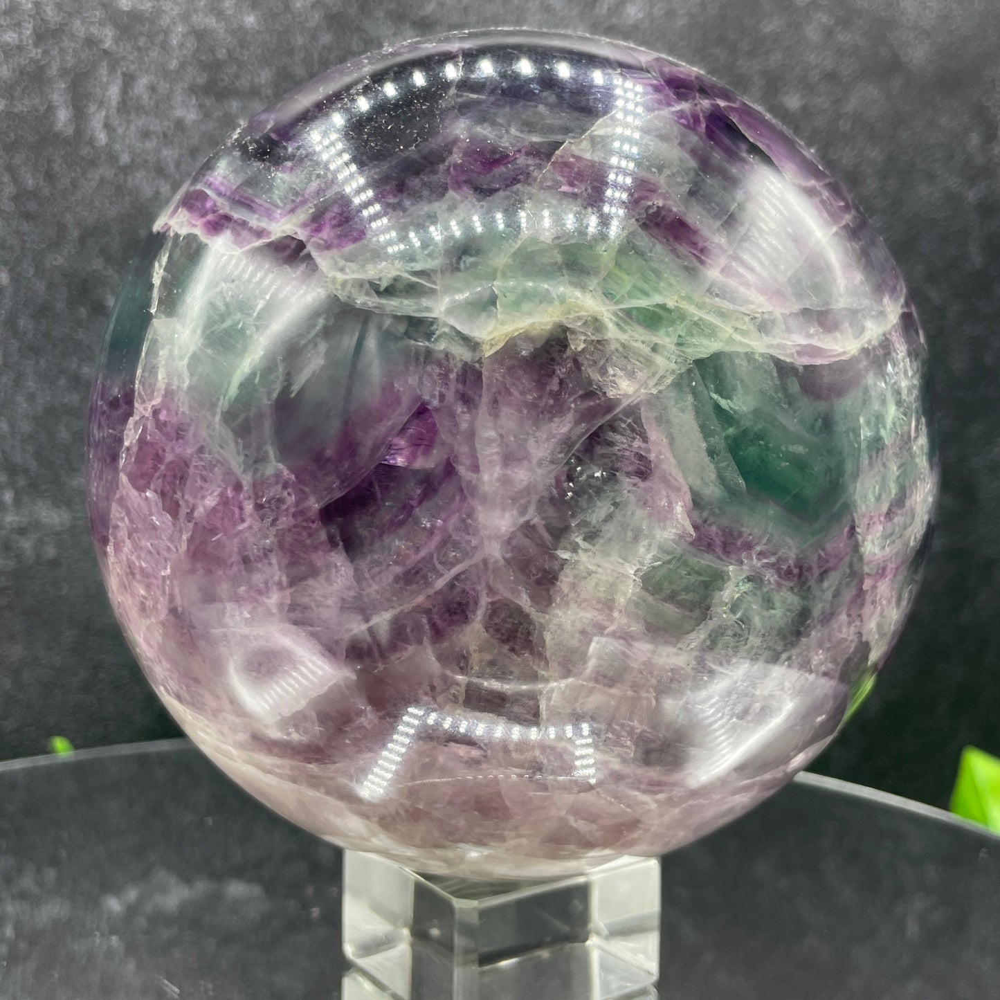 Rainbow Fluorite Sphere