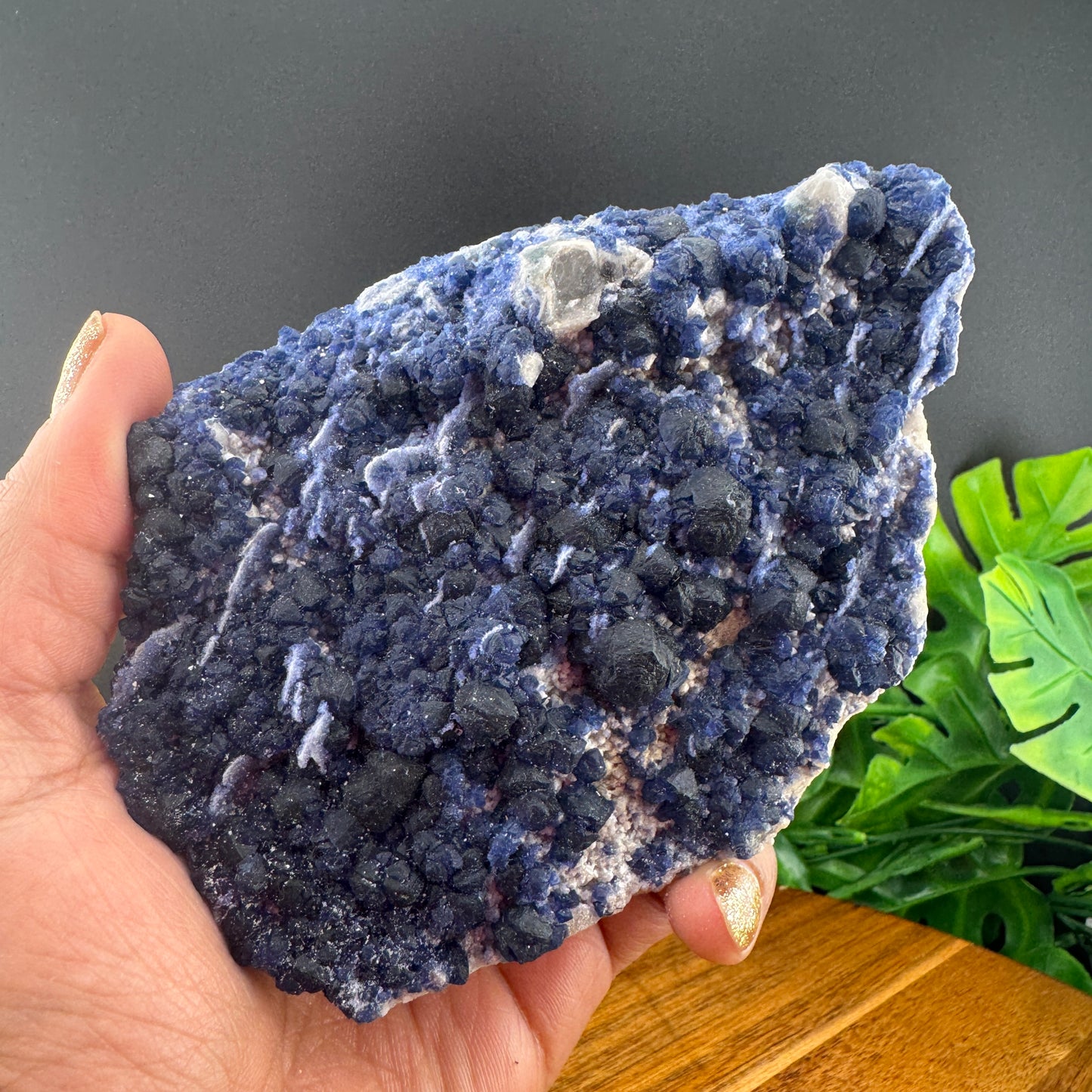 Blueberry Fluorite Specimen