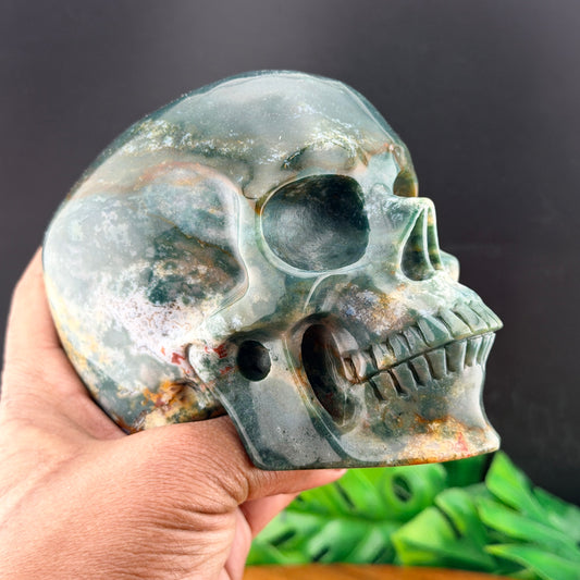 Ocean Jasper Skull