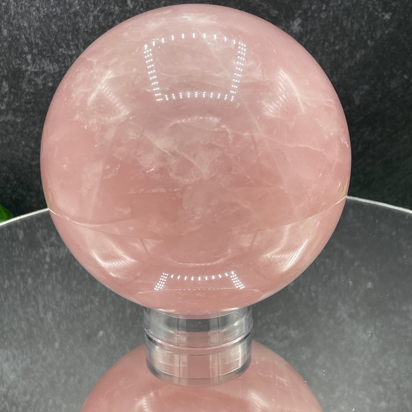 115mm Deep Pink Rose Quartz Sphere