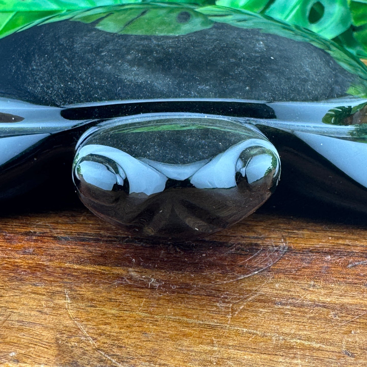 Gold Sheen Obsidian Turtle Carving