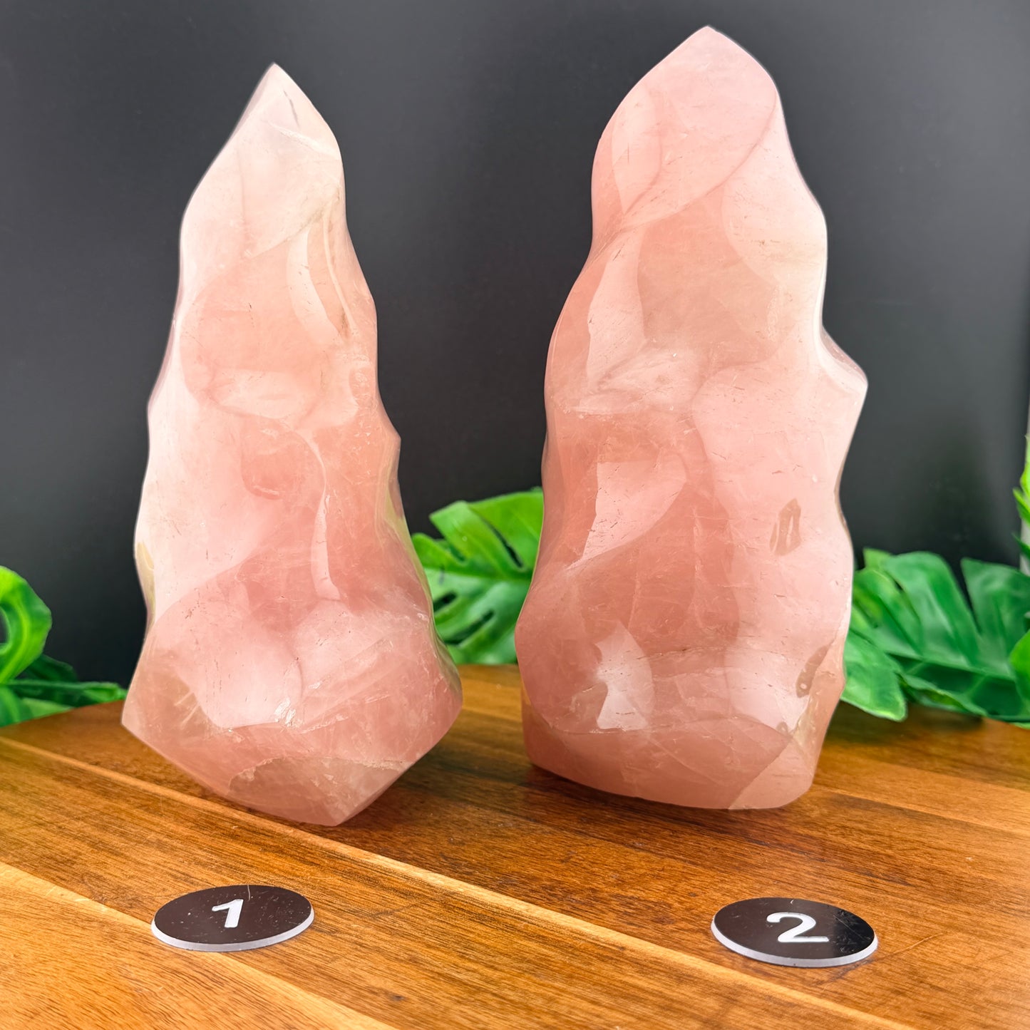 XL Rose Quartz Flame