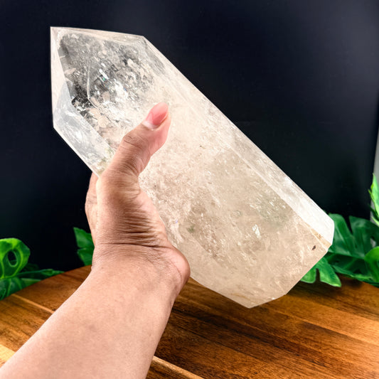 XL Stunning Clear Quartz Tower