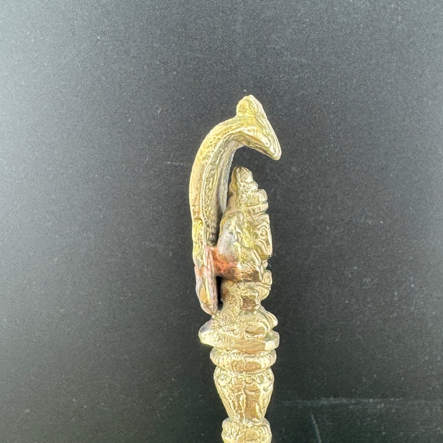 Brass Ganesh Brass Ritual Spoon