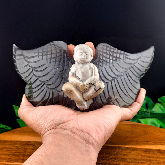 Volcano Agate Cherub Angel