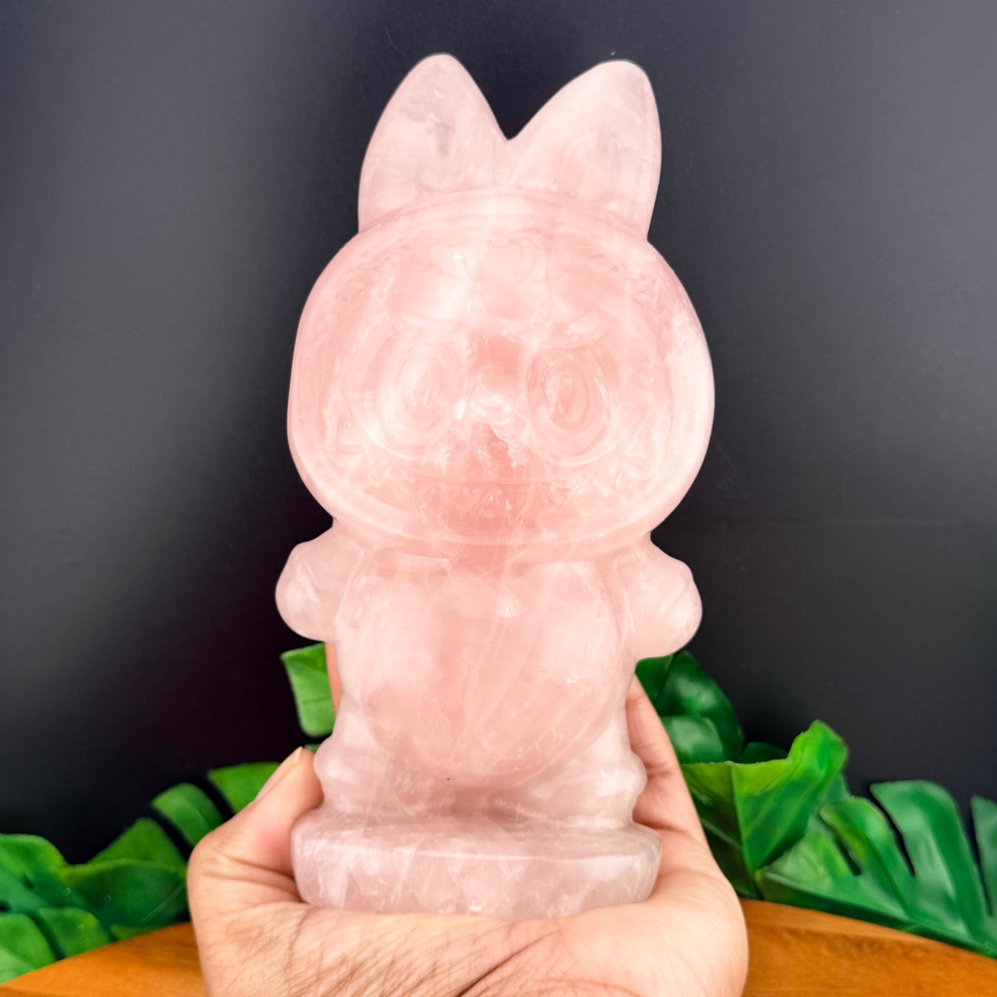 Deep Rose Quartz XL Labubu
