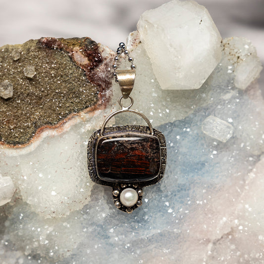 Brecciated Jasper 925 Sterling Silver Pendant 2.45