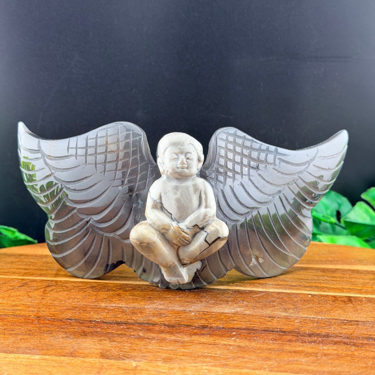 Volcano Agate Cherub Angel