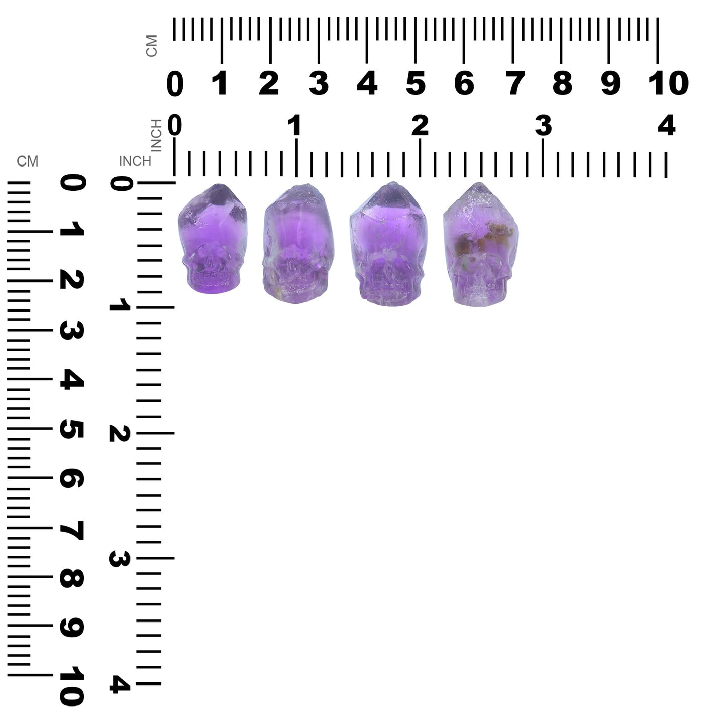 Starborn Hand Carved Amethyst Crystal Skull 25-27mm - 1 piece