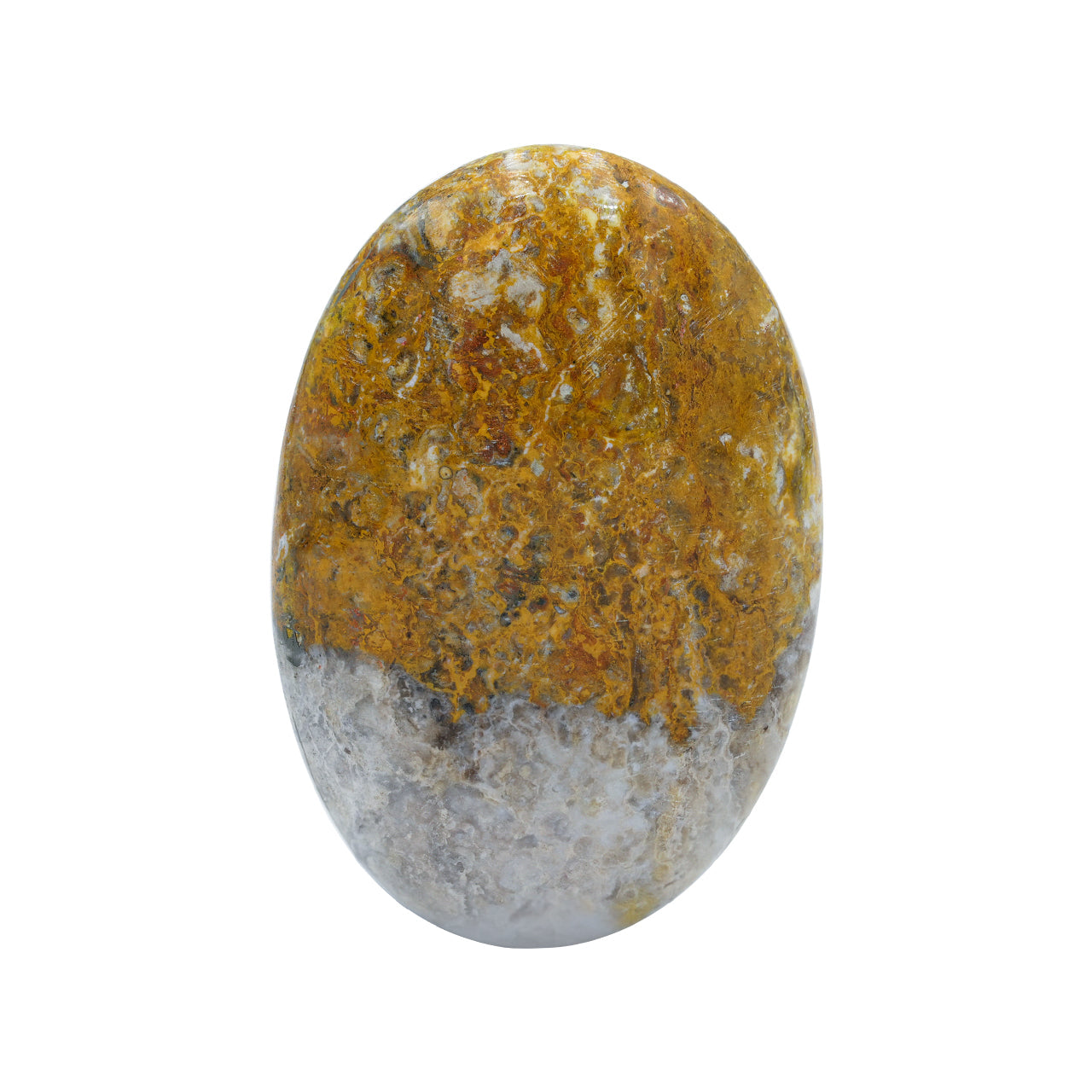 Starborn Bumblebee Jasper Polished Oval Palm Stone - 1 Piece