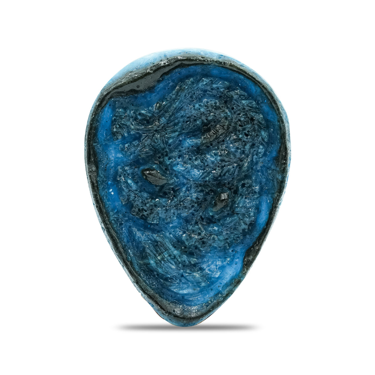 Starborn Carved Pear-Shaped Blue Ice Glacierite Dragon Carving - 1 piece