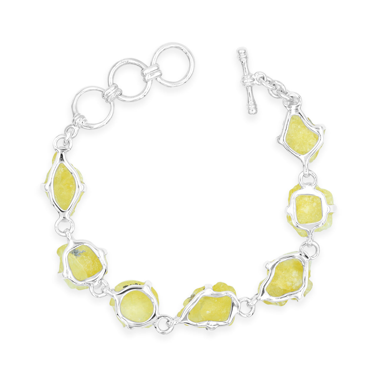 Starborn Rough Brucite Bracelet in Sterling Silver