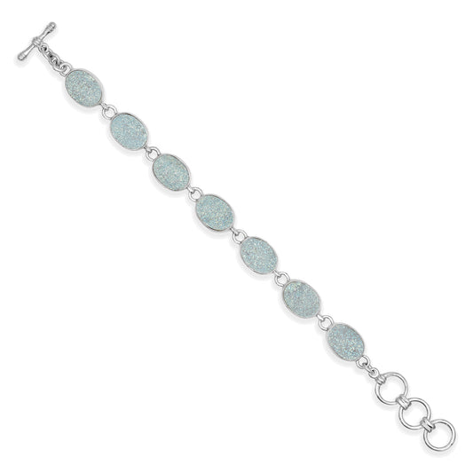 Starborn Si Opal Quartz Drusy Oval Bracelet in Sterling Silver