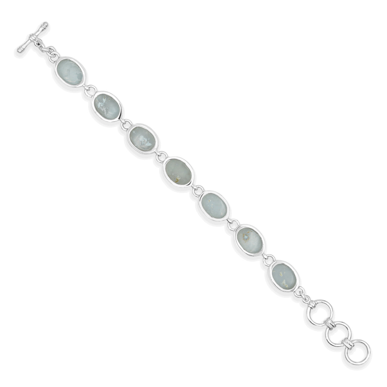 Starborn Si Opal Quartz Drusy Oval Bracelet in Sterling Silver