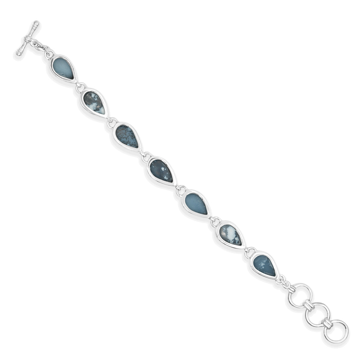 Starborn Rainbow Titanium Quartz Drusy Bracelet in Sterling Silver