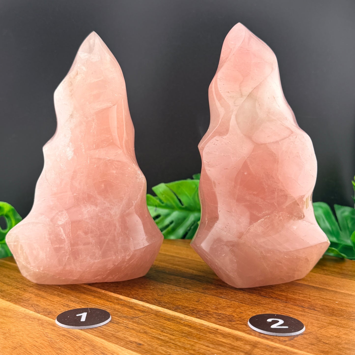 XL Rose Quartz Flame