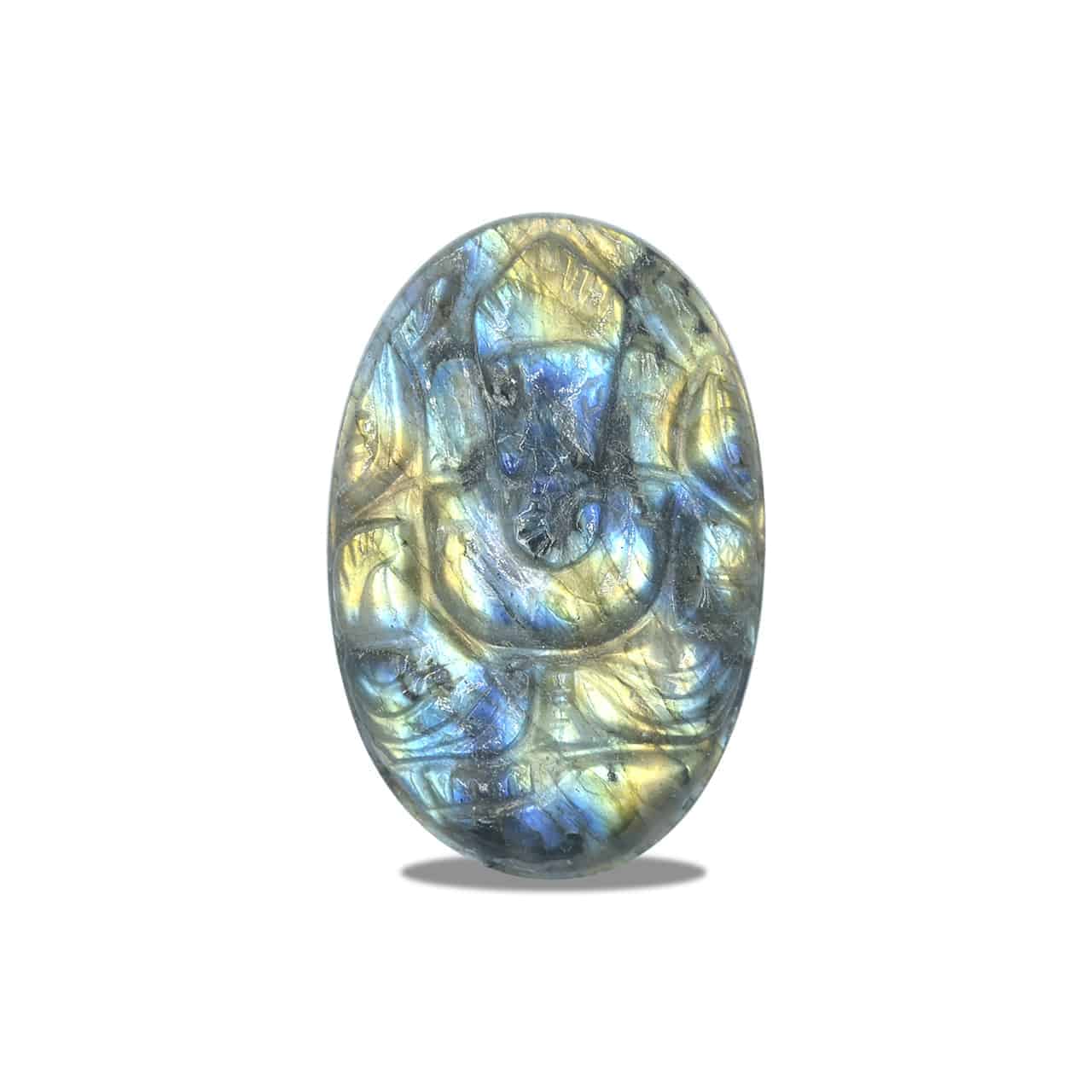 Starborn Hand Carved Labradorite Ganesh - 1 piece
