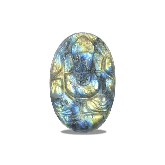 Starborn Hand Carved Labradorite Ganesh - 1 piece